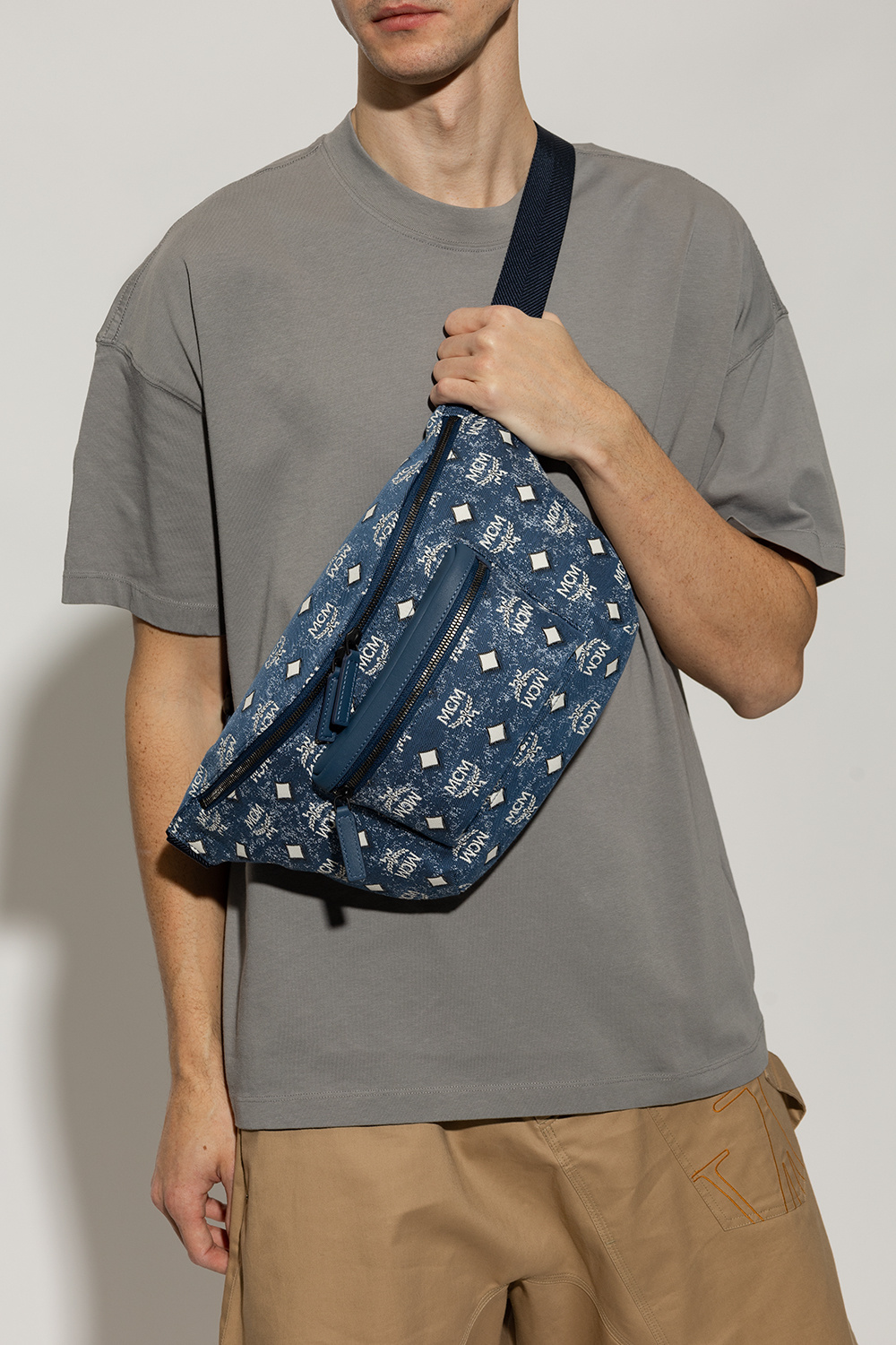 Mcm waist bag online men